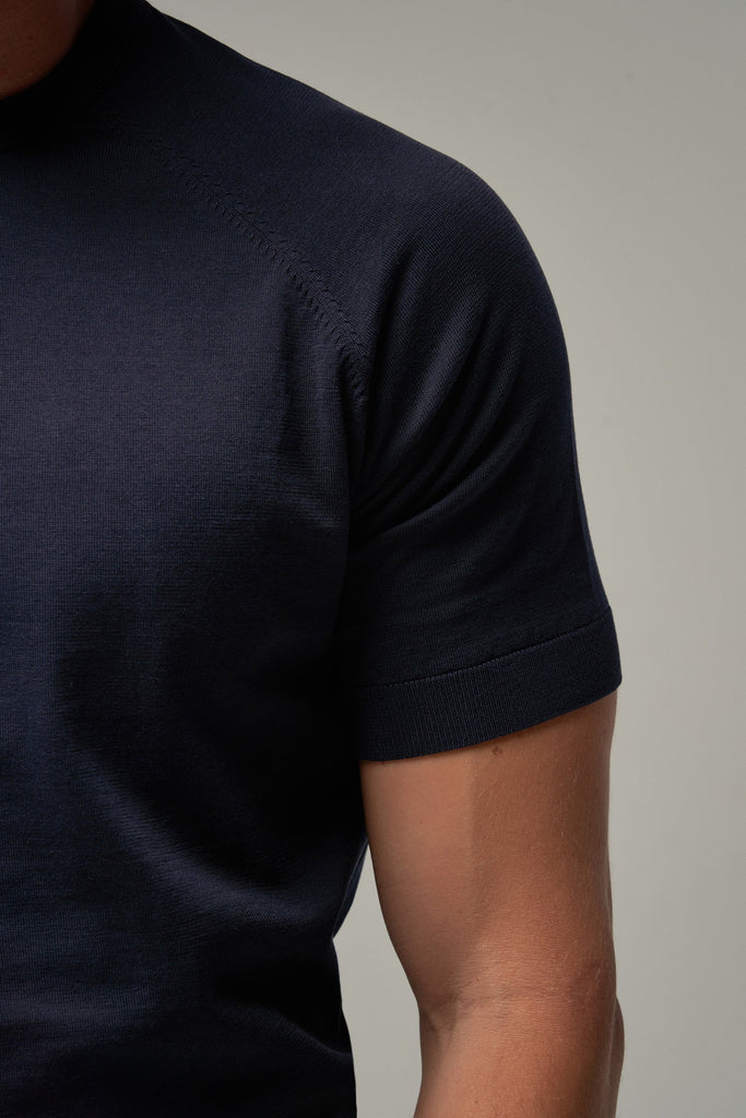 Raglan Sleeve T-Shirt - Navy - Brent Wilson