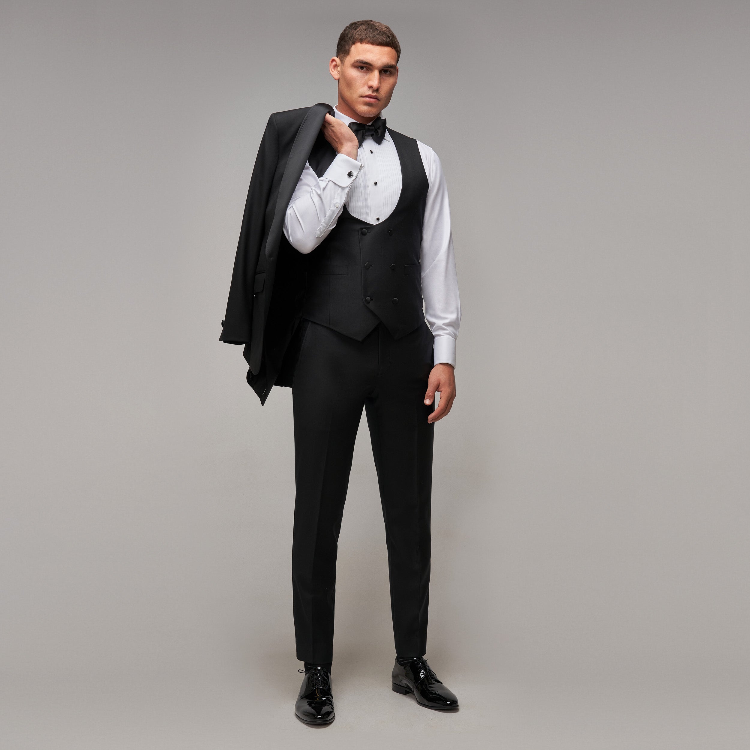 Black Shawl Collar Tuxedo - Brent Wilson
