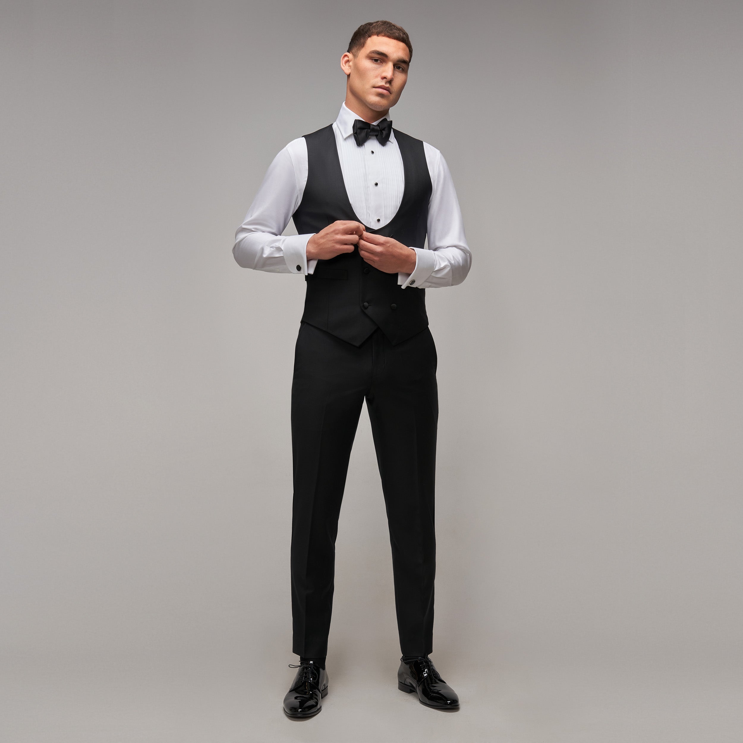 Black Shawl Collar Tuxedo - Brent Wilson