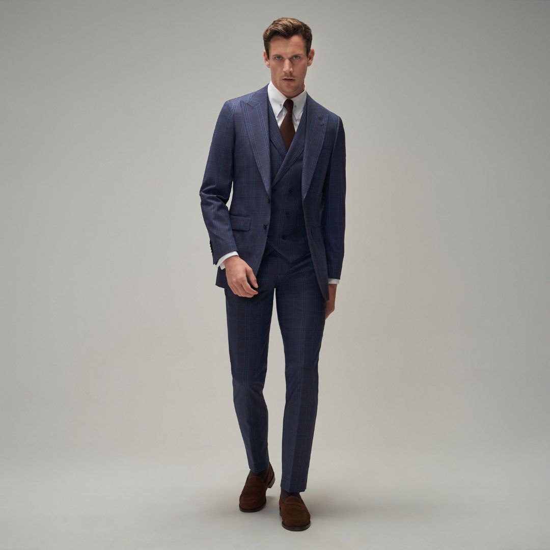 Blue Check Suit - Brent Wilson