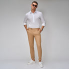 Camel Linen Blend Suit - Brent Wilson
