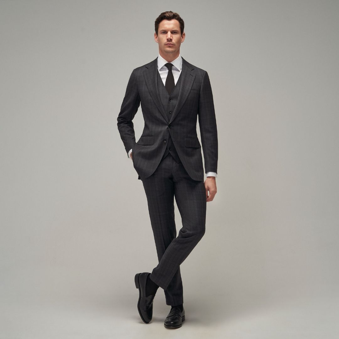 Charcoal Check Suit - Brent Wilson