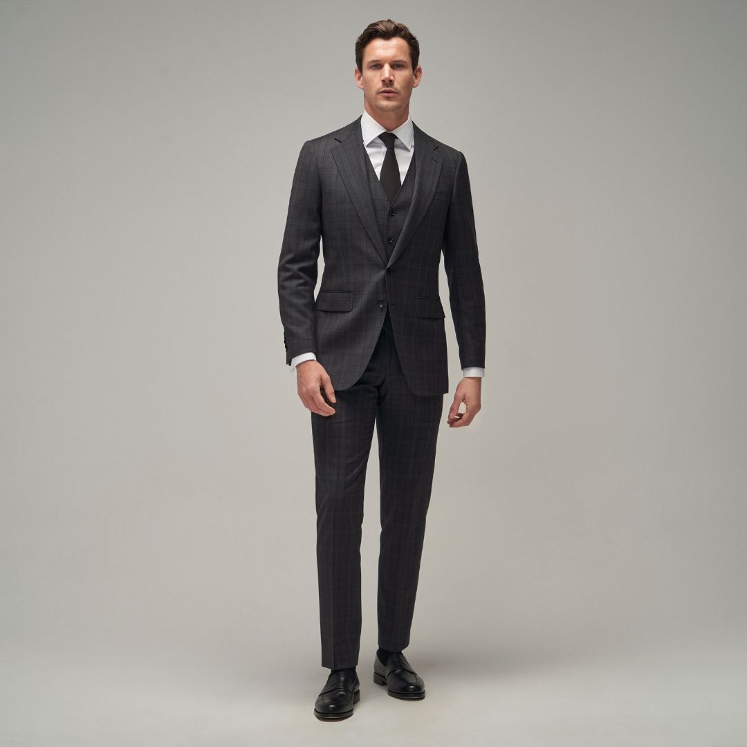 Charcoal Check Suit - Brent Wilson