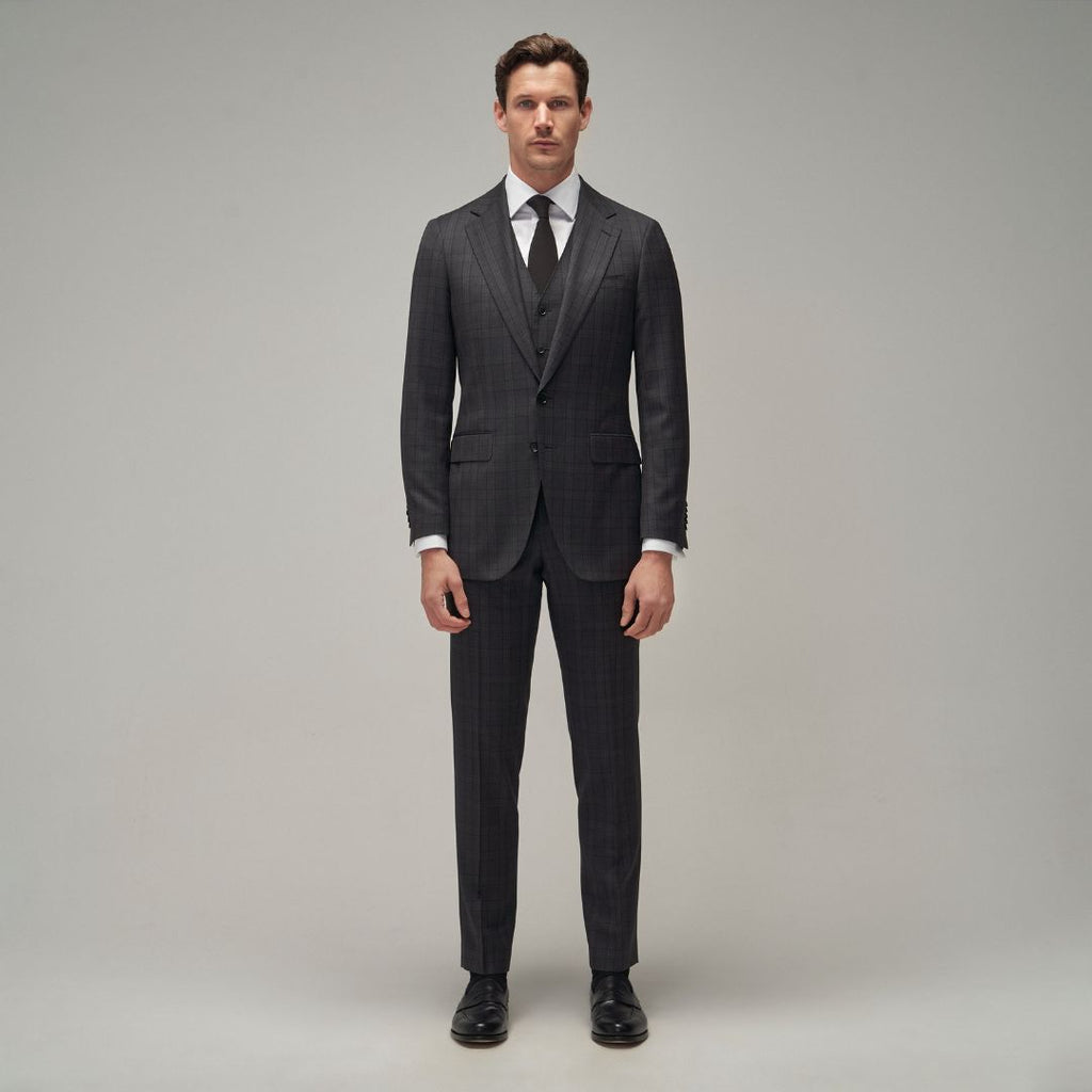 Charcoal Check Suit - Brent Wilson