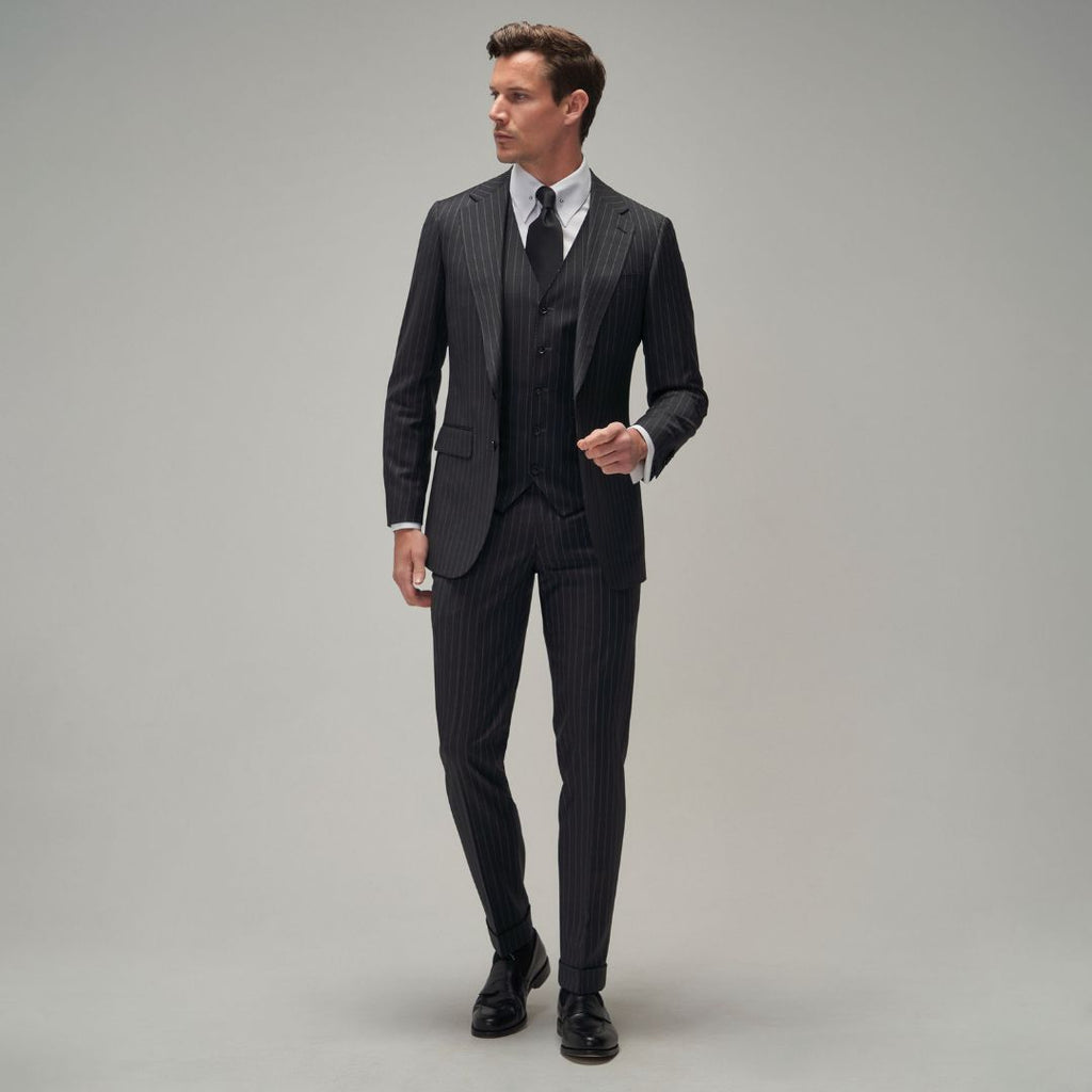 Charcoal Stripe Suit - Brent Wilson