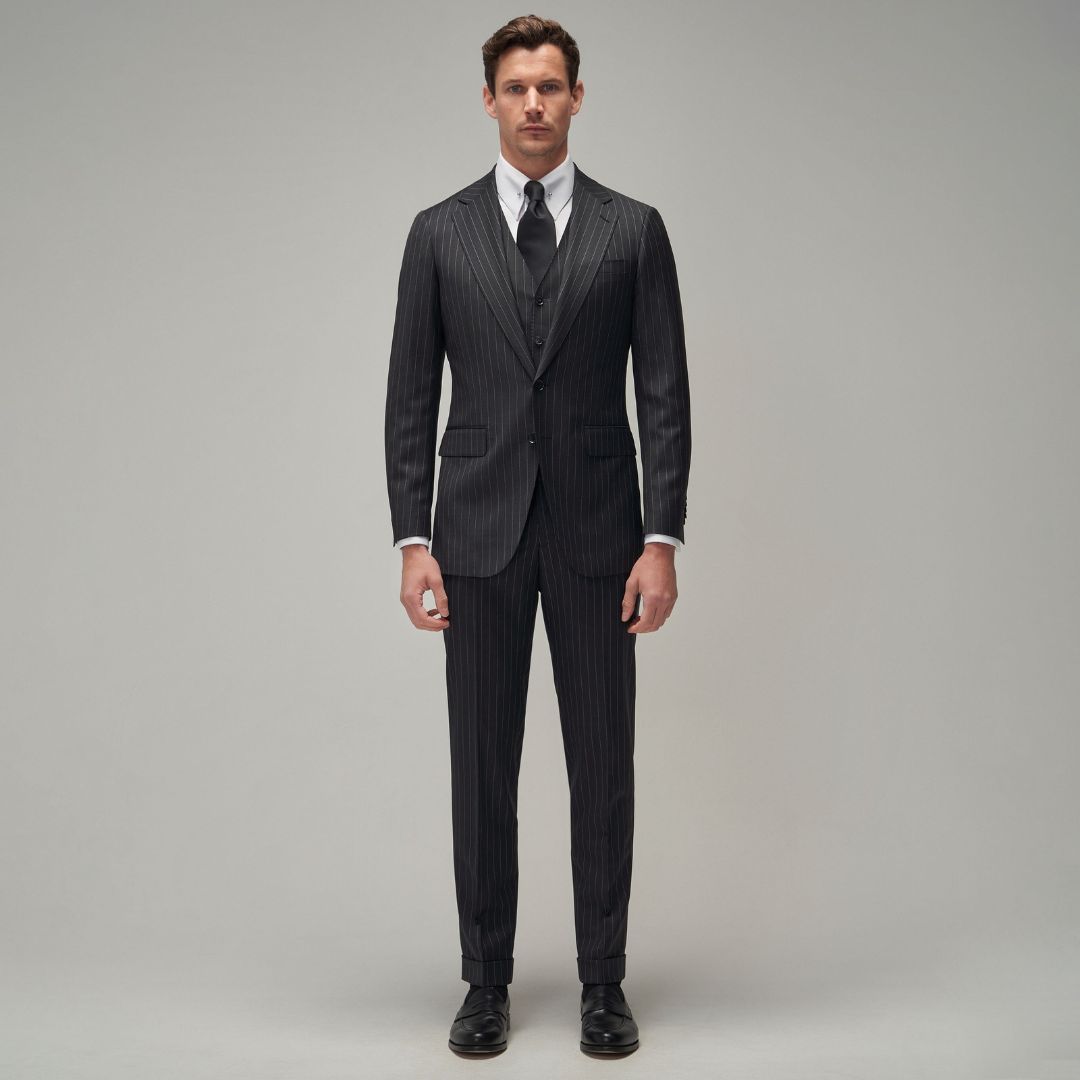 Charcoal Stripe Suit - Brent Wilson