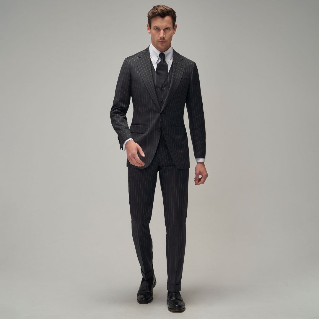 Charcoal Stripe Suit - Brent Wilson