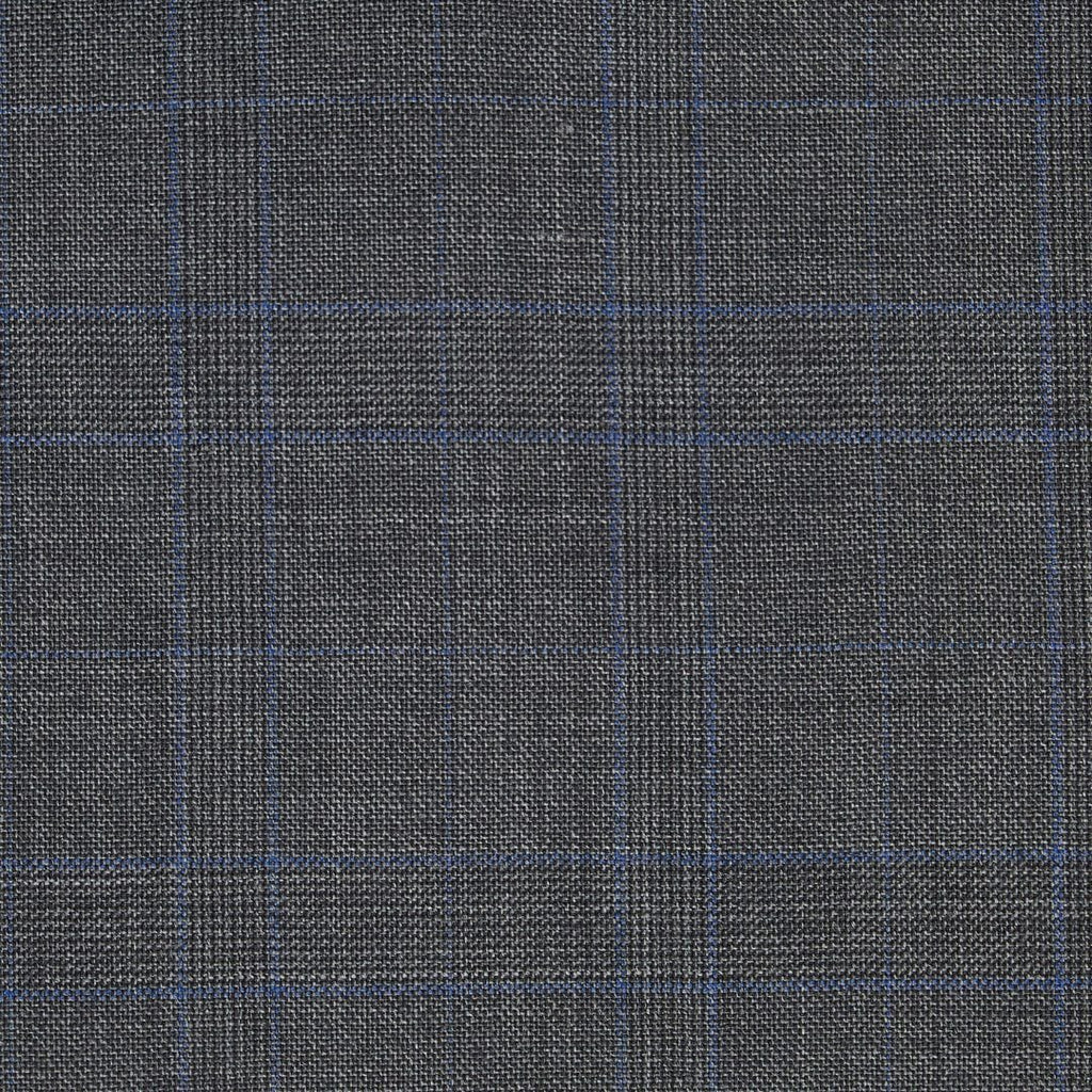 Grey / Blue Check Suit - Brent Wilson