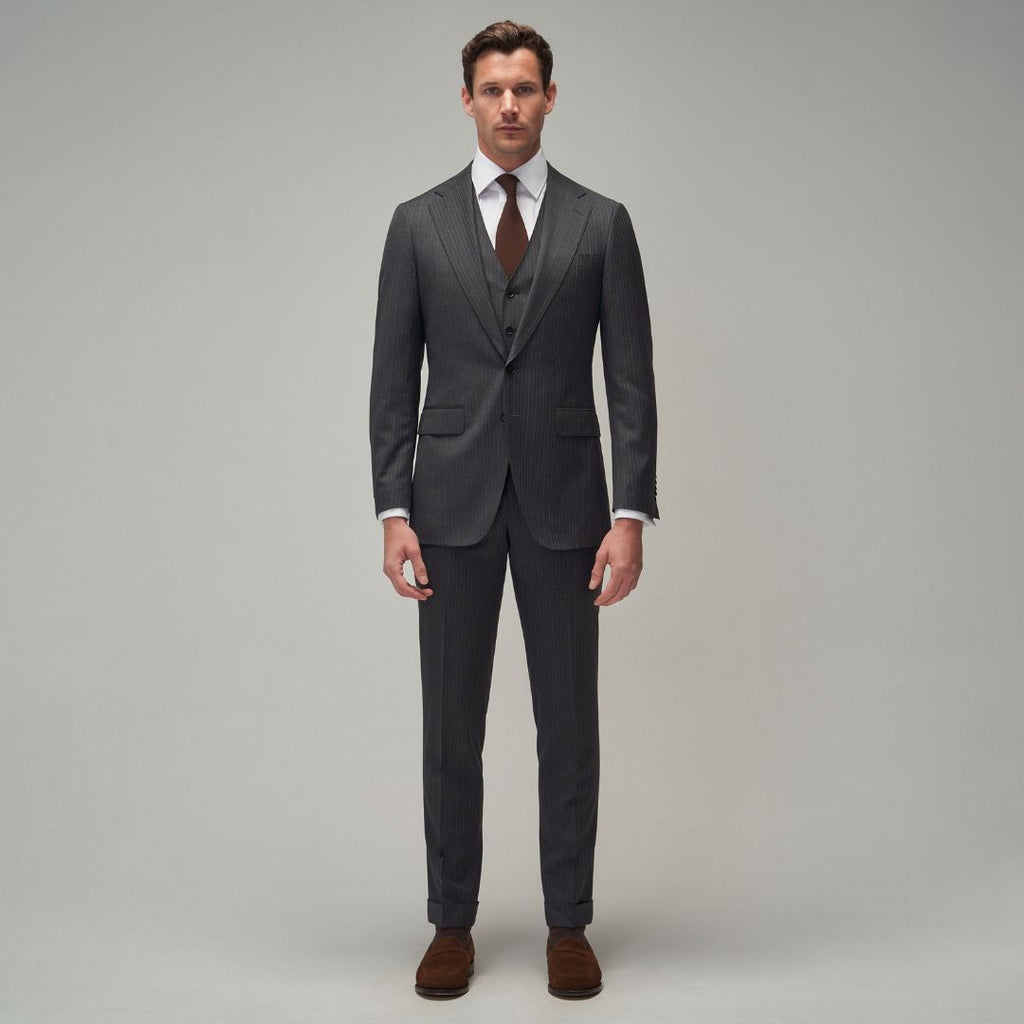 Grey Stripe Suit - Brent Wilson