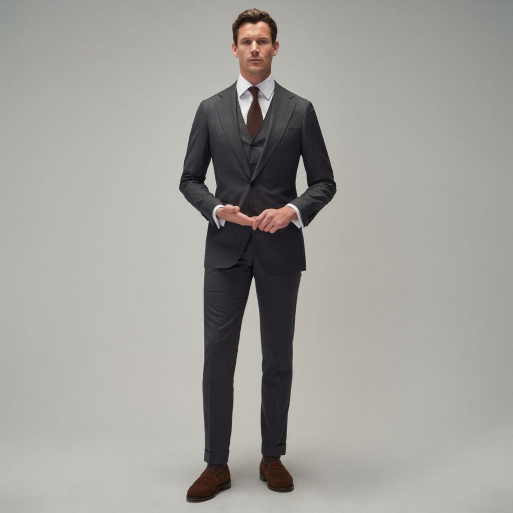 Grey Stripe Suit - Brent Wilson