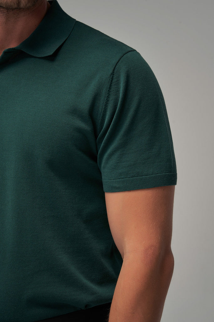 Knit Polo - Green - Brent Wilson