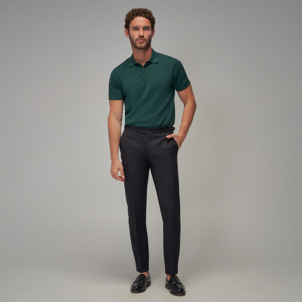 Knit Polo - Green - Brent Wilson