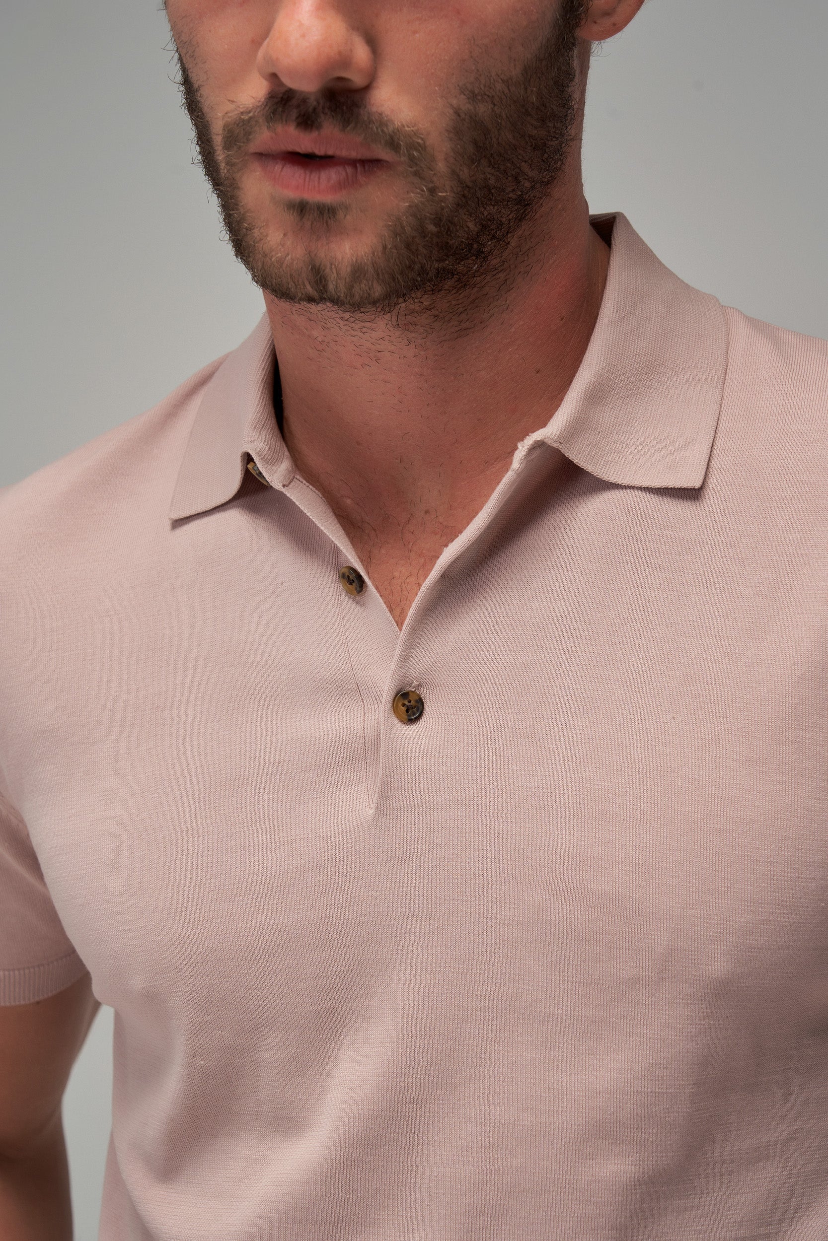 Knit Polo - Musk - Brent Wilson