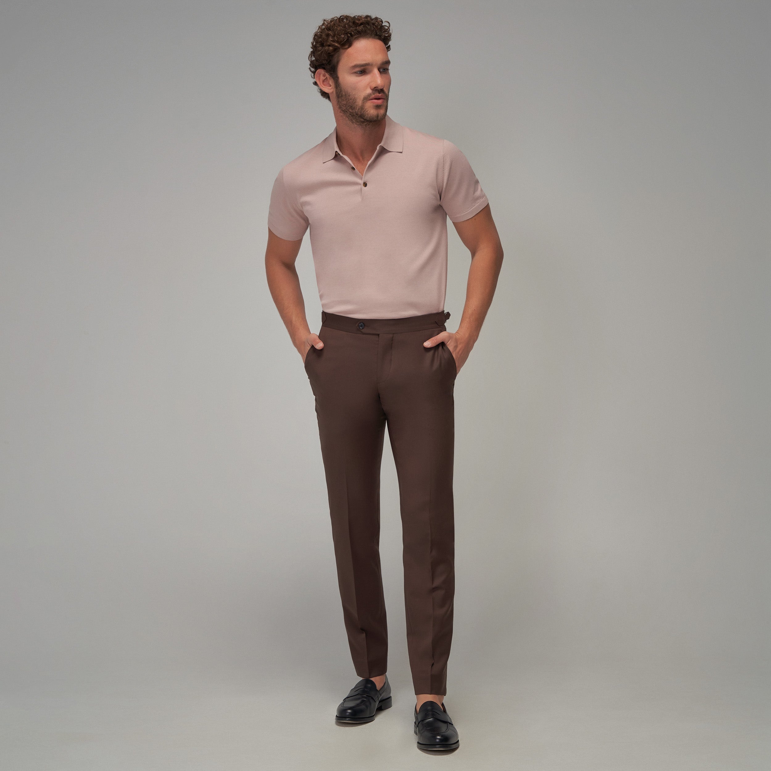 Knit Polo - Musk - Brent Wilson