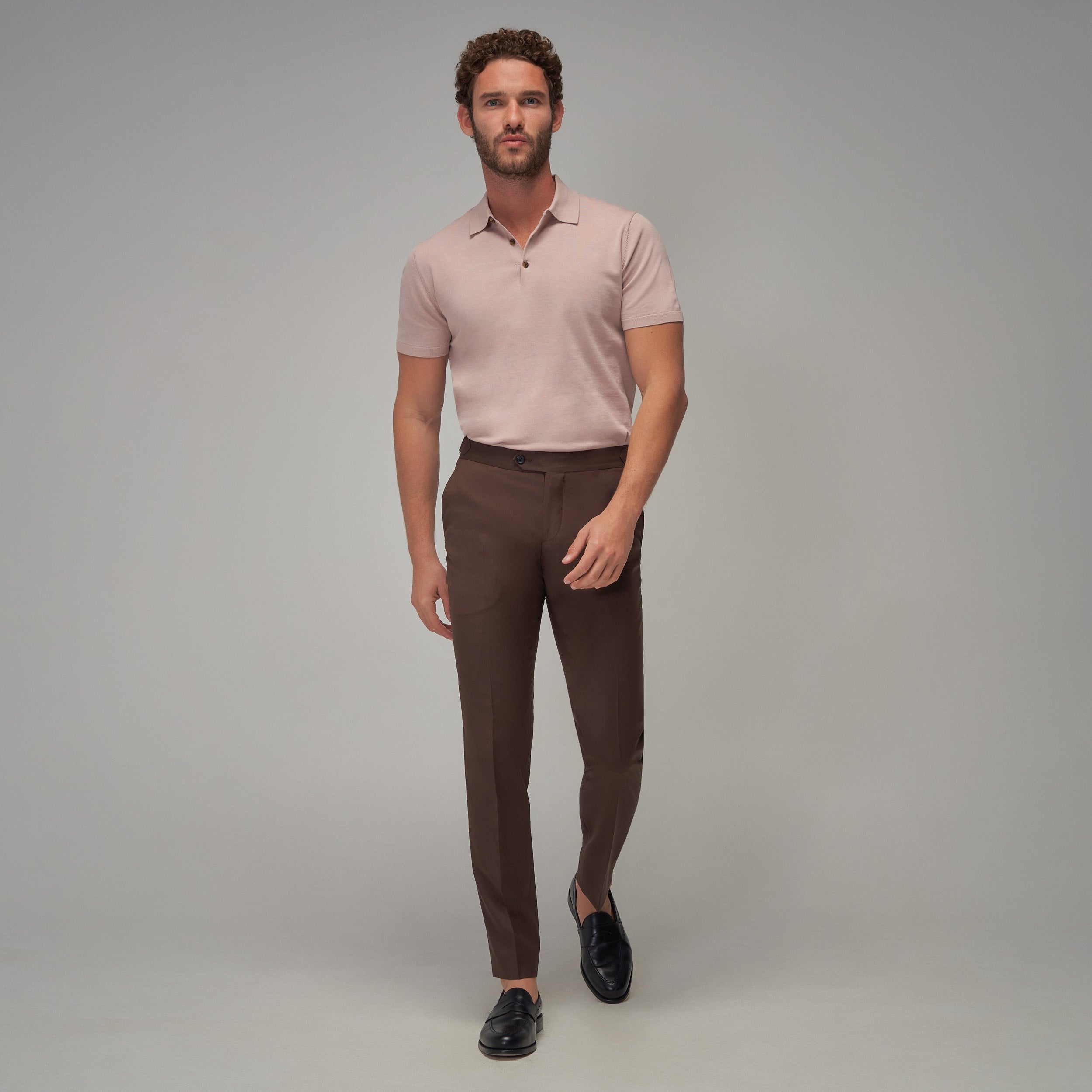 Knit Polo - Musk - Brent Wilson