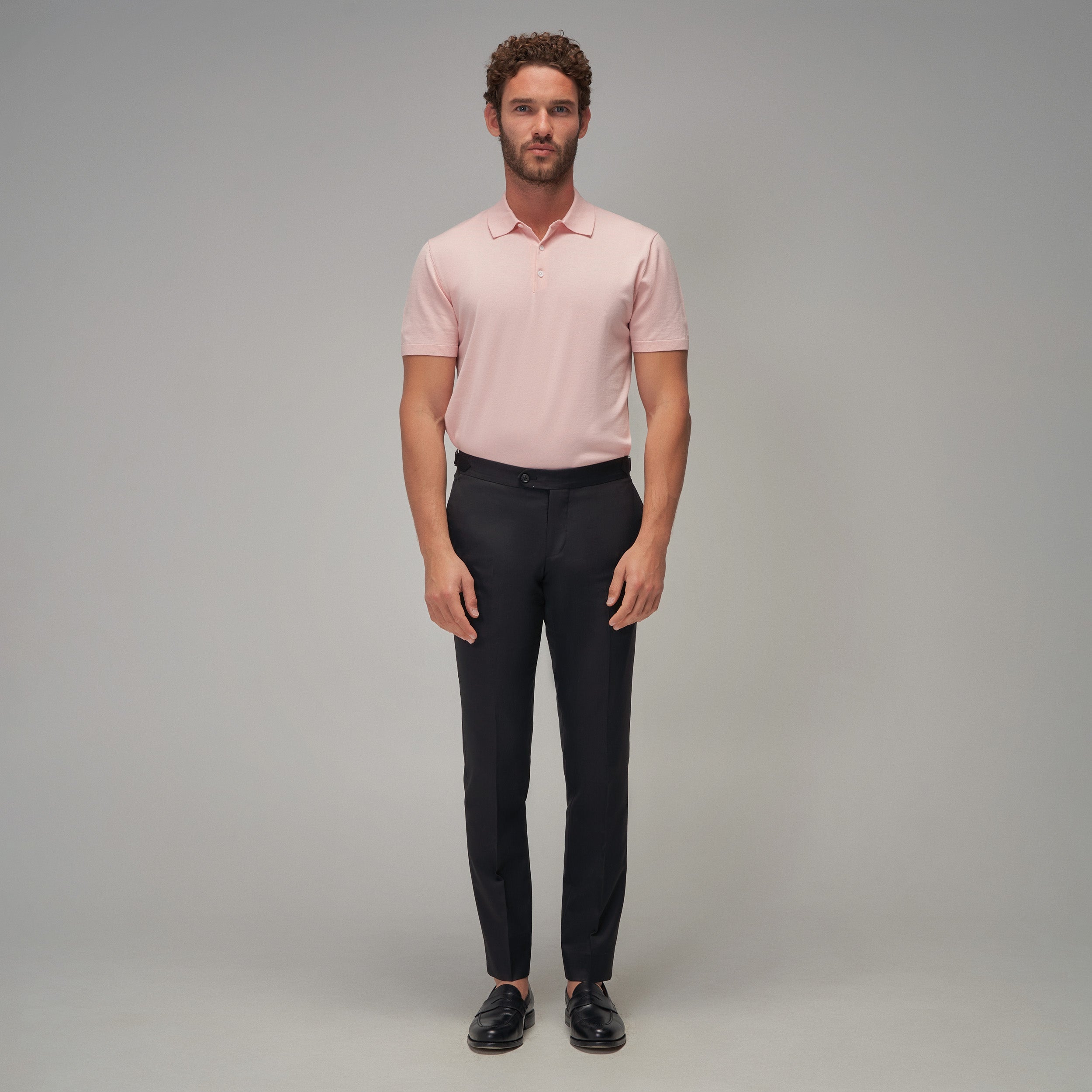 Knit Polo - Pink - Brent Wilson