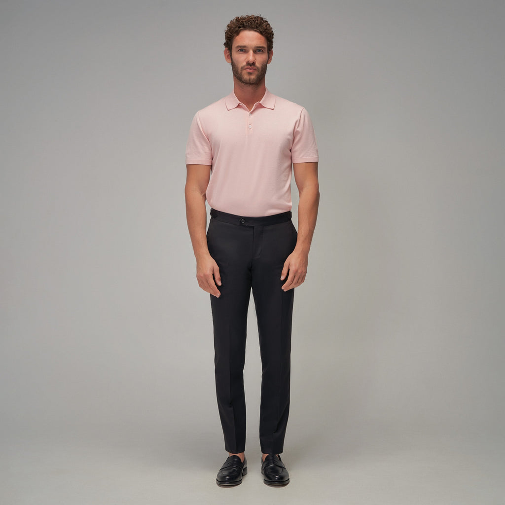 Knit Polo - Pink - Brent Wilson