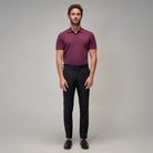Knit Polo - Plum - Brent Wilson