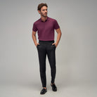 Knit Polo - Plum - Brent Wilson