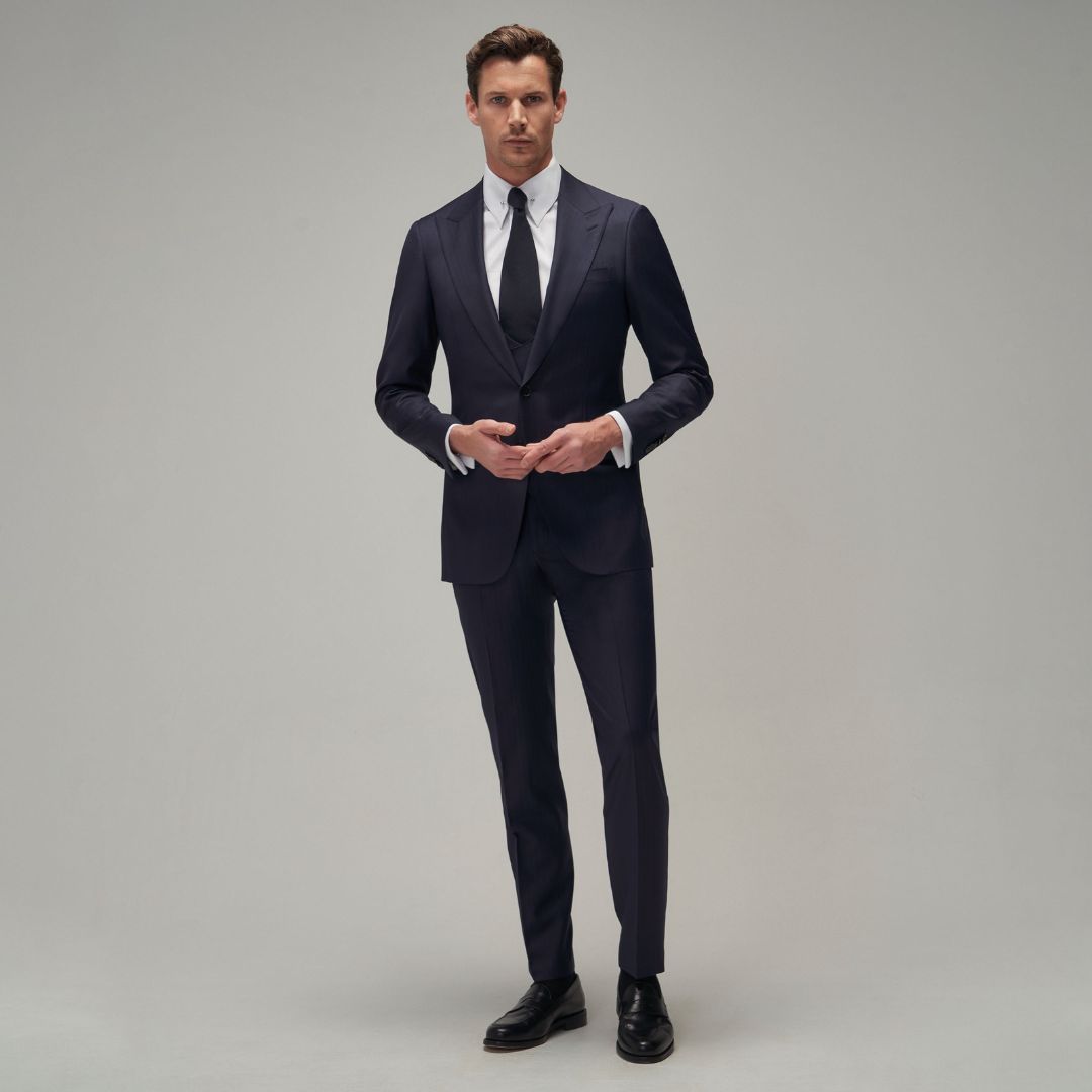Navy / Red Stripe Suit - Brent Wilson