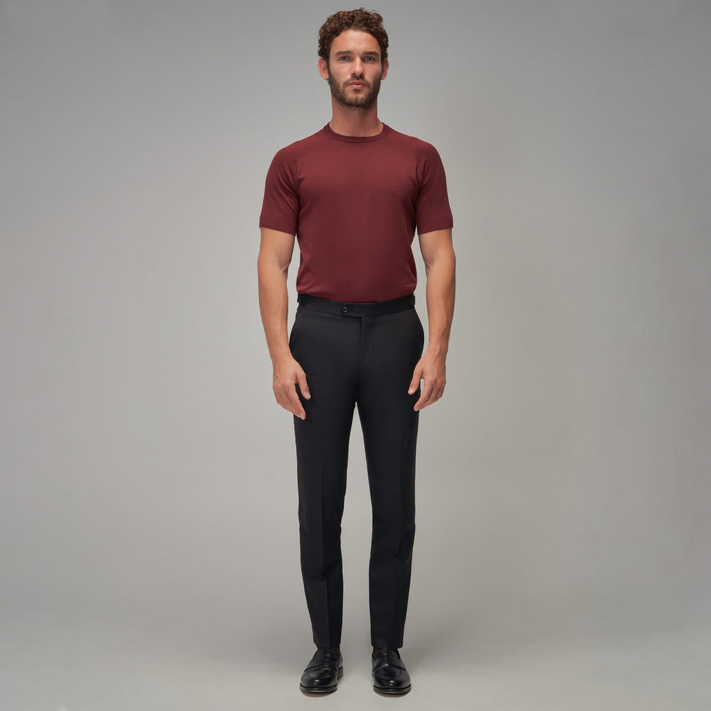 Raglan Sleeve T-Shirt - Burgundy - Brent Wilson