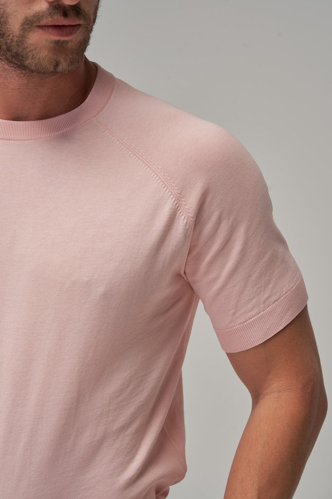 Raglan Sleeve T-Shirt - Pink - Brent Wilson