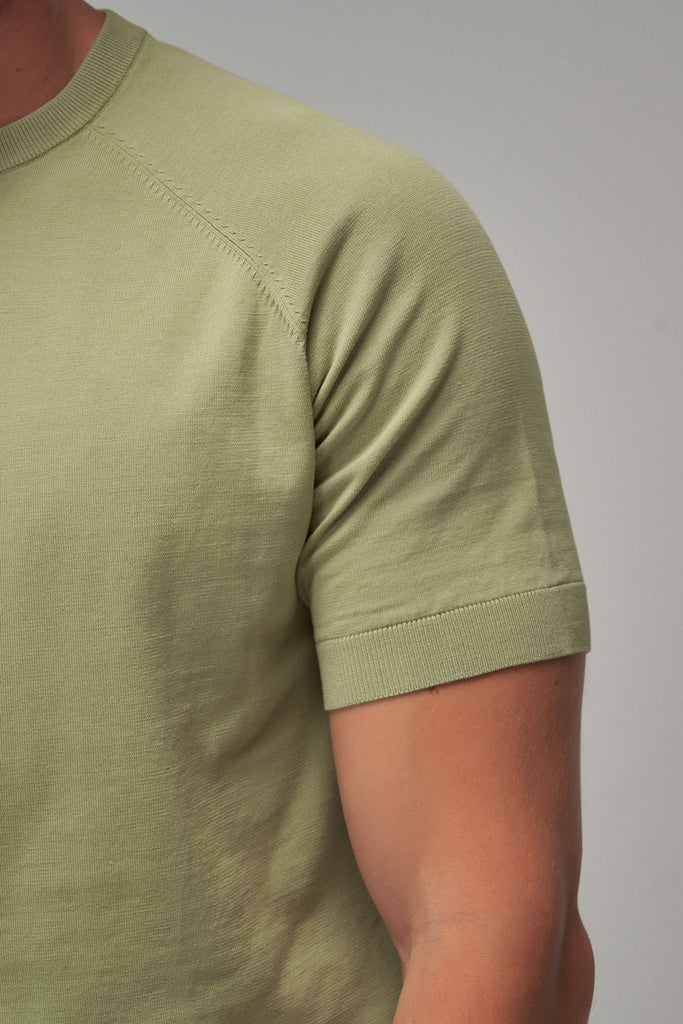 Raglan Sleeve T-Shirt - Sage - Brent Wilson
